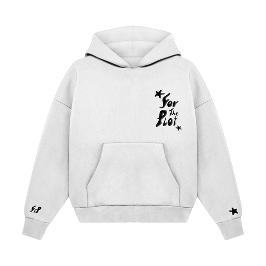 For The Plot Hoodie - White