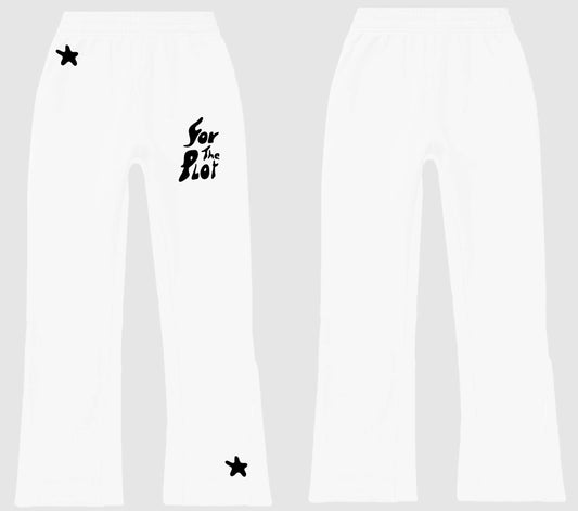 For The Plot Sweatpants - White